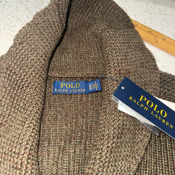 NWT Polo Ralph Lauren Cotton Shawl-Collar Cardigan
Big & Tall 2XLT Olive Heather - Picture 5 of 9